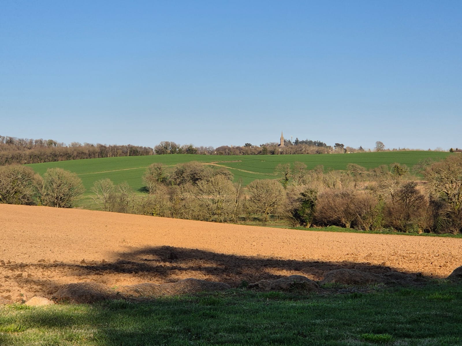 A view of the Brittany Countryside near Poullaouen